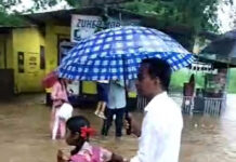 ढगफुटी सारखा कोसळणाऱ्या पावसाचे निजामपूर भागात थैमान